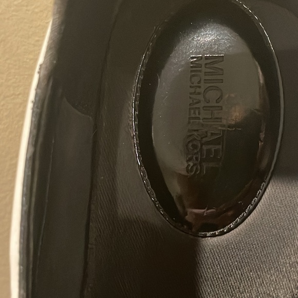 Michael Kors white leather sneakers, size 12 - Picture 4 of 6